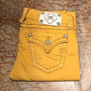 Skinny Mustard Miss Me jeans